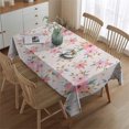 thumbnail image 2 of Pioneer Flower Floral Print Pattern Rectangle Tablecloth 60"x84",Waterproof Polyester Rectangle Table Cloth, Wipeable Spillproof Polyester Tablecloth for Dining, Camping, Indoor and Outdoor, 2 of 5