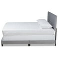 thumbnail image 3 of Baxton Studio Caprice Contemporary/Modern Velvet Tufted Panel Bed, Full, Grey/Black, 3 of 9