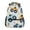 Cartoon Monster Truck, variant on School Backpack Lightweight Multipocket College High Middle Student Bag 15L Cute Unicorn Head and Flowers