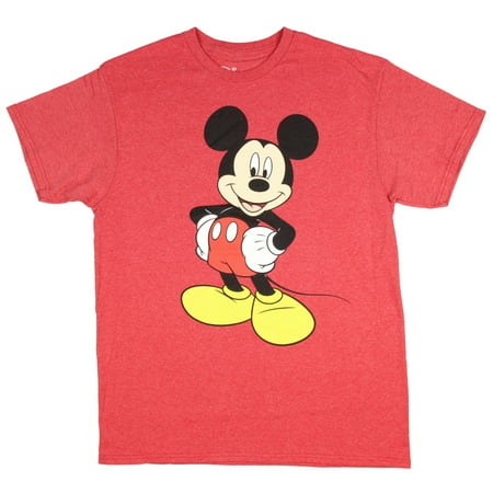 Men's Mickey Mouse Vintage Black And White Distressed Character T-Shirt - (Best Don T Starve Character)