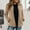 czb# Khaki259, variant on CUZIBR Women Winter Jacket Zip Up Long Sleeve Fuzzy Wool Coat Stand Collar Loose Casual Cazy Thick Warm Soft Outerwear For Fall Winter,Blue,L