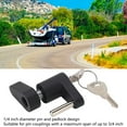 thumbnail image 3 of Coupler Lock Universal Coupler Lock for Trailer Accessories Heavy Duty Padlock with Key Secure Trailer Hitch Lock for Insertion Extraction Tools, 3 of 7