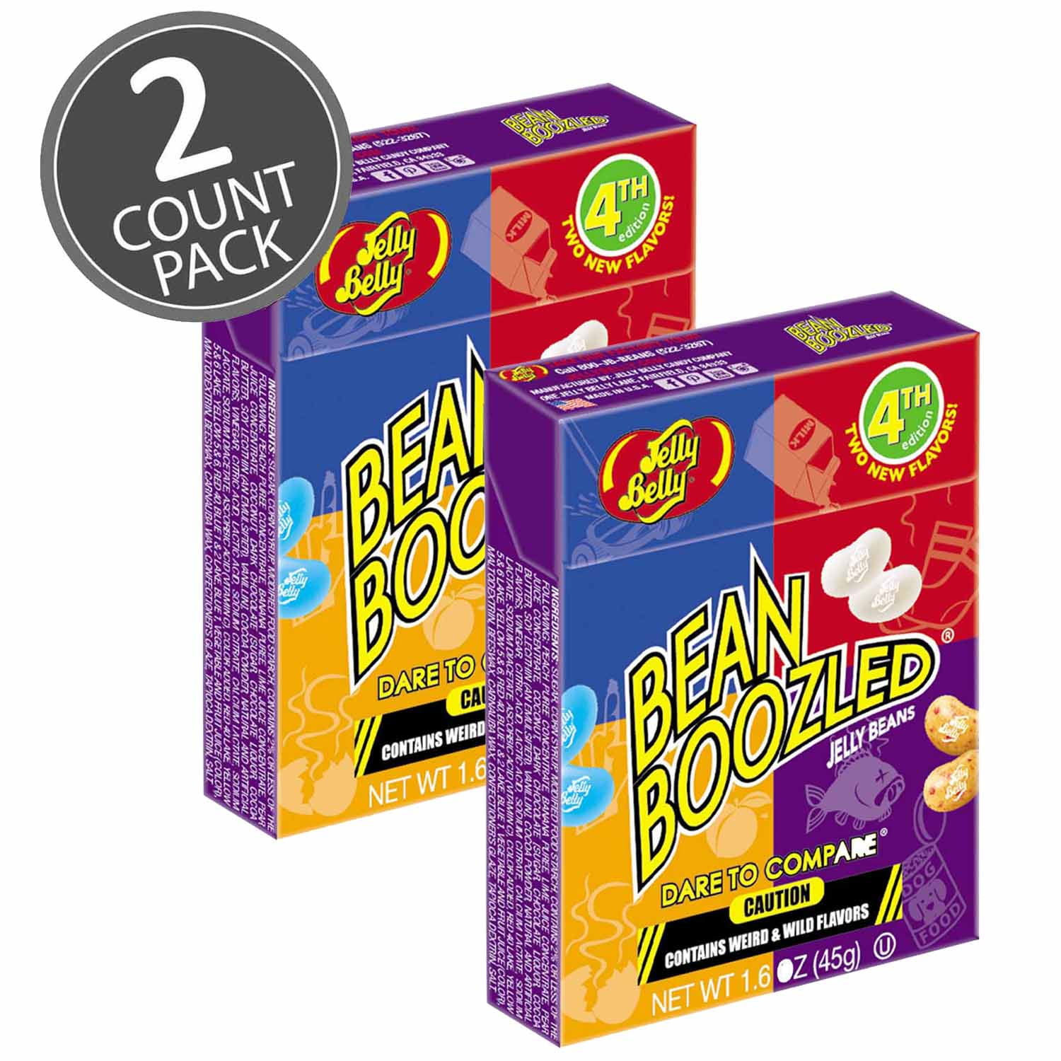 Jelly Belly BeanBoozled Jelly Beans 1.6 oz Box (4th edition) (2 Pack