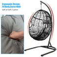 thumbnail image 5 of Costway Hammock Chair with Stand Hanging Cushioned Swing Egg Chair, 5 of 10
