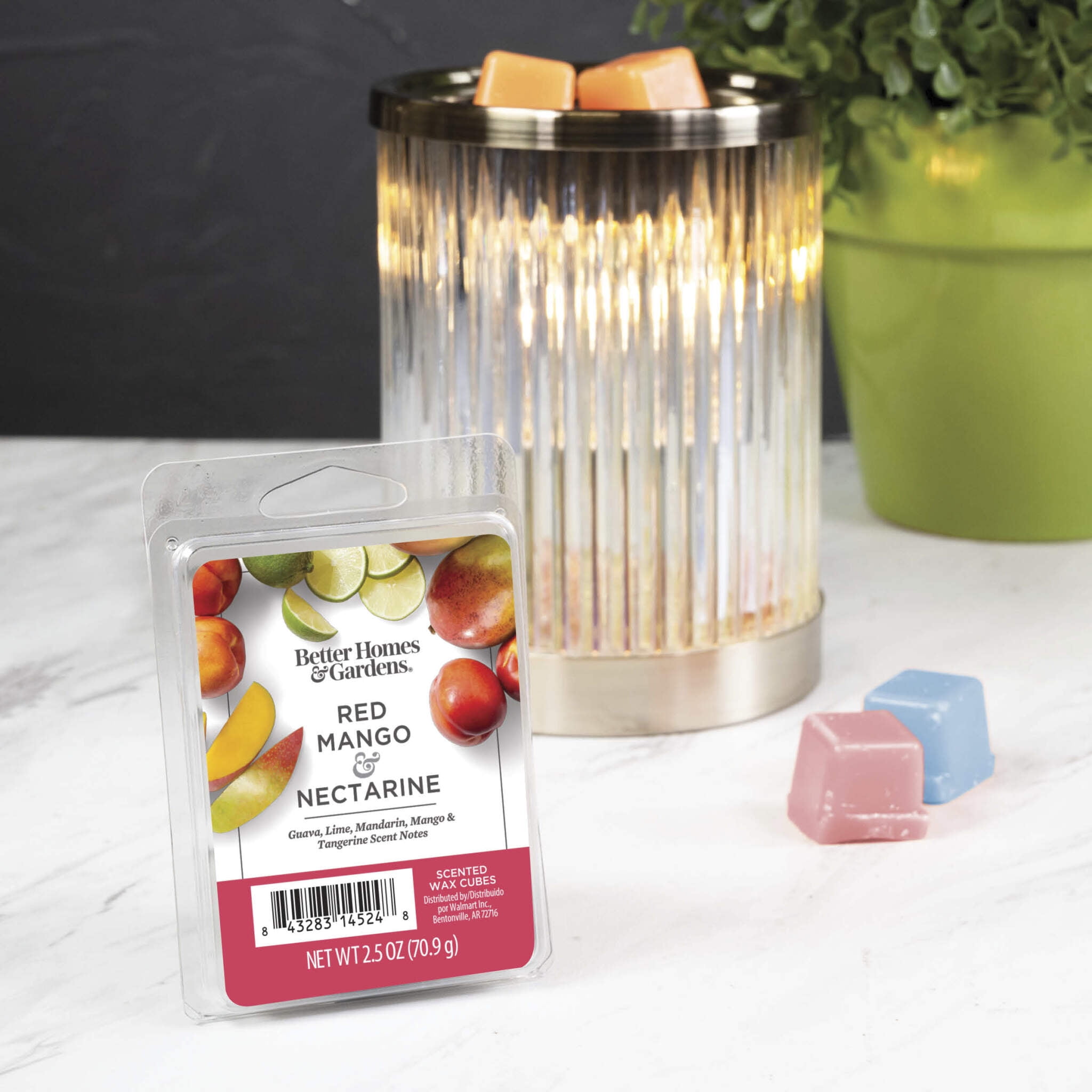 Red Mango & Nectarine Scented Wax Melts, Better Homes & Gardens, 2.5 oz (5-Pack)
