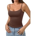 thumbnail image 2 of PINKMSTYLE Débardeurs Basiques pour Femmes à Encolure Dégagée Doublée Débardeurs Ajustables d'Été Sans Manches, 2 of 7