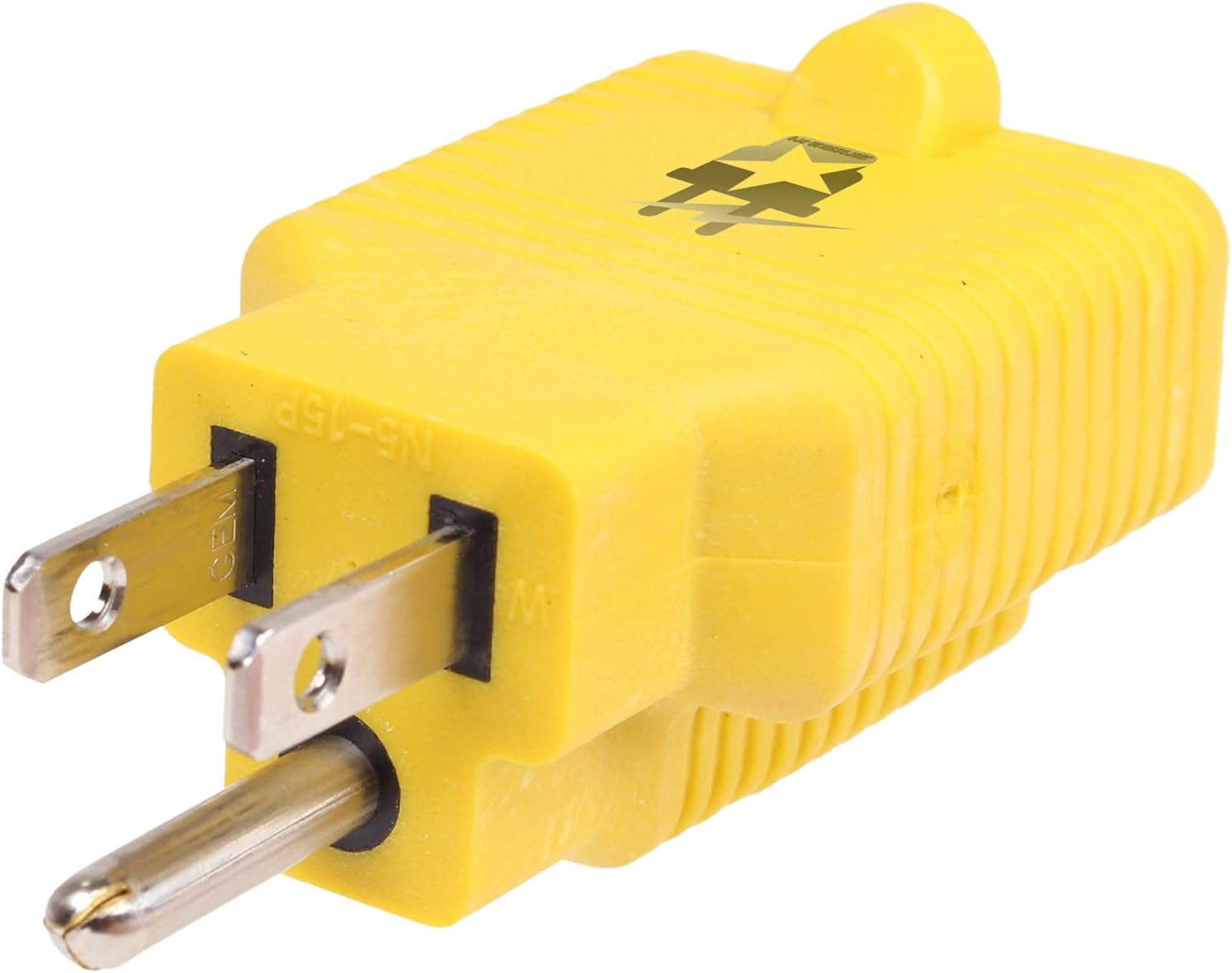 4 In 1 Female T-Blade Adapter 15 Amp Household Plug To 20 Amp, 5-15P To 5-20R,6-15R,6-20R - 15A To 20A 125V, Window Wall Outlet Adaptor. Easy To See Yellow. (3-PK, Yellow) - image 4 of 6