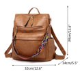 thumbnail image 2 of Backpack Purse for Women Fashion PU Leather Designer Anti-theft School Backpack Convertible Shoulder Bags, 2 of 9