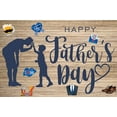 thumbnail image 4 of SUNOLIFE Happy Father's Day Backdrops Banner I Love Dad Photography Background for Party Decorations 8x6ft, 4 of 4