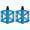 Blue, variant on Basecamp 3 Bright Colors 1 Pair Durable Aluminium Pedals Anti-skid Flat Platform MTB Bicycle Pedal, Platform Pedals, Cycling Pedals