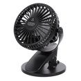 thumbnail image 4 of Ventilador de refrigeración recargable por USB con clip, silencioso, portátil, miniventilador con diseño de orejas de gato, ideal para el hogar, la oficina y la escuela (negro), 4 of 7