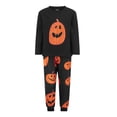 thumbnail image 2 of Family Matching Halloween Pajamas with Dog Pumpkin Print Crew Neck Sleepwear Set, 2 of 6