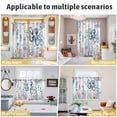 thumbnail image 5 of Octopus Coastal Kitchen Curtains Window Panels, Beach Nautical Ocean Coral Seahorse Vintage Insulated Window Treatment Curtain, Grommet Curtains for Bedroom/Living Room/Bathroom, 2 Piece 27.5"Wx39"L, 5 of 8