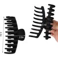 thumbnail image 2 of 1 paquete de pinzas para el cabello antideslizantes grandes para mujeres y niñas, accesorios para el cabello con agarre fuerte (negro), 2 of 4