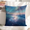thumbnail image 6 of Ocean moon beach Linen toss pillowcase Decoration pillowcase Gift preferred 24x24" Cushion cover 2 set Sofa pillowcase Sofa bedroom living room car, 6 of 7