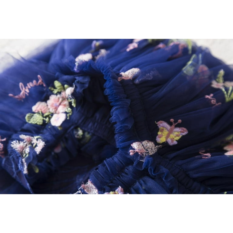 dark blue fairy dress Ethereal Blue Lace Fairy Dress Blue / M main image 0