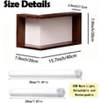 thumbnail image 2 of Estante Esquinero De Pared Con Luz, Estantes Esquineros Inteligentes Iluminados Que Dan Vida A Tu Espacio, Estantería Flotante Color Madera, Almacenamiento Ahorra Espacio Para Coleccionables 2pcs, 2 of 7