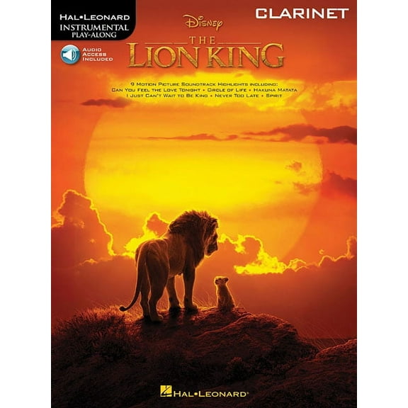 The Lion King for Clarinet: Instrumental Play-Along, (Paperback)