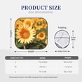 thumbnail image 2 of Kdxio Golden Sunflower In Field Print 2-Piece Sun Shade Front Windshield - Foldable Car Front Window Sunshades for Most Sedans SUV Truck, 2 of 6