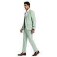 thumbnail image 2 of Tazzio Skinny Fit Peak Lapel 3 Piece Suit Set with Double Breasted Vest, 2 of 3