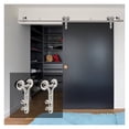 thumbnail image 2 of Sliding Door Hardware Clsoet Track Kit, Stainless Steel For Single Door Hardware Hanger 4-16FT Barn Door Hardware Kit ,Long Lasting, 2 of 7