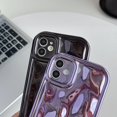 thumbnail image 4 of for iPhone 11 Case, Water Ripple Wave Meteorite Bubble Pattern Chrome Plating Soft Compatible with iPhone Case (Light Black,iPhone 11), 4 of 14