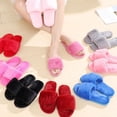 thumbnail image 3 of 1 par de pantuflas de felpa antideslizantes con suela blanda para el hogar, color gris, talla 38-39, 25,5 cm, 8,5 EE. UU., 6 Reino Unido, 40 UE, 10,0215 pulgadas, 3 of 6