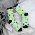 thumbnail image 7 of Lsque Pikmin Printed Men's Crew Socks, Soft Durable Breathable Moisture-Wicking with Odor Control Cotton socks, 7 of 7