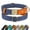 Deep Blue, variant on Pet Artist Soft Cotton Leather Personalized Pet Dog Collars Custom Name ID Tags Engraved Free
