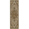 thumbnail image 6 of Hauteloom Birtley Boho Hand Tufted Wool Natural Fiber Soft Area Rug - Traditional Floral Carpet for Living Room, Bedroom, Dining Room - Oriental Medallion - Blue, Mustard, Beige - 2' x 3', 6 of 7