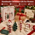 thumbnail image 5 of Crochet Christmas Spiral Ornaments DIY Kit,Beginner Friendly Christmas Spiral Tree Decor Craft Set with Soft Yarn, Snowflake Beads, Festive Holiday Gift for Adults, 5 of 8