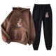 thumbnail image 1 of Puntoco Sudadera con Capucha para Mujer Sudadera con Bolsillo De Manga Larga Conjunto De Sudadera Estampada con Pantalones De Moda para Mujer Puntoco Puntoco-7070, 1 of 2