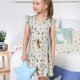 thumbnail image 4 of Fotbe German Shepherd Dog Vestido de Dormir para Niñas de 3 a 10 Años, Mangas Cortas, Estilo Princesa, Pijama Camisón con Mangas Voladas-XX-Large, 4 of 6