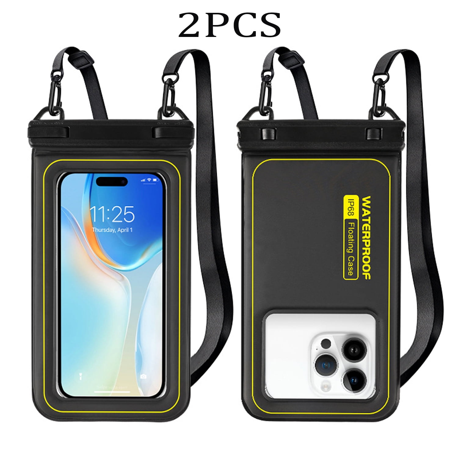 Ip68 Waterproof Floating Phone Pouch, Touchscreen Dry Bag With Lanyard For Beach, Swimming, Boating