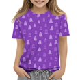 thumbnail image 3 of HAJWOH Halloween Shirts for Toddler Kids Girls 3/4 Sleeve Funny Graphic T-Shirt Casual Crewneck Tunic Tops Halloween Clothing, 3 of 7
