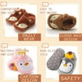 thumbnail image 5 of Newborn Infant Baby Boys Girls Cute Cartoon Slipper Soft Non Skid Sole Slip On House Animal Indoor Sock Shoes Crib Moccasins for New Walkers, 5 of 6