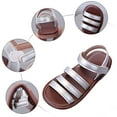 thumbnail image 7 of UngA Toddler Sandals Girl Boys and Girls Lightweight Adjustable Sandal Buckles with Hook and Loop Heel Closure Princess Shoes(Silver,Size 8.5), 7 of 7
