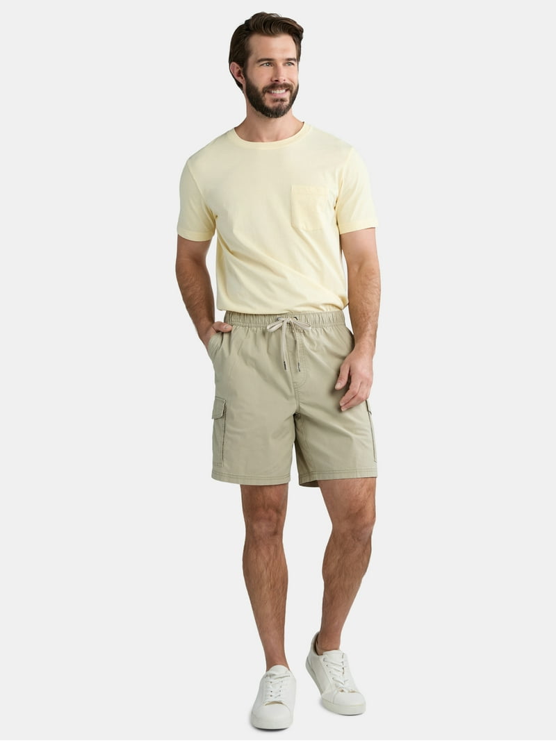 George Men's Cargo Shorts, 8-inch Inseam, Pull-On Stretch Waist