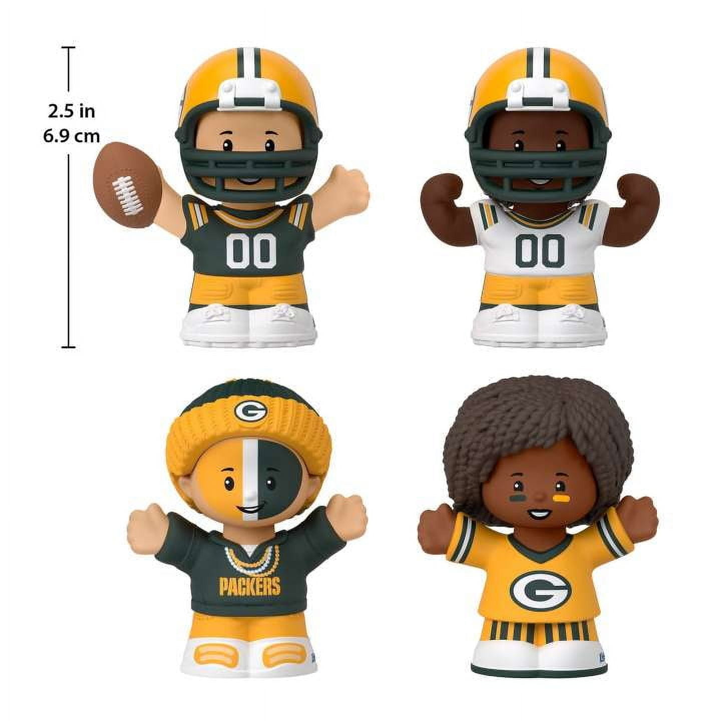 Fisher-Price Little People Green Bay Packers Four-Piece NFL Collector Set