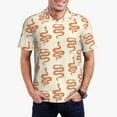 thumbnail image 1 of Fotbe Hand Drawn Snake Camiseta Polo de Golf para Hombre con Estampado – Camisa Deportiva Transpirable con Cuello Abotonado-Large, 1 of 6