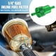 thumbnail image 2 of Filtros de combustible en línea universales para gasolina para motores pequeños, bicicleta, UTV, motocicleta verde de Bargains Únicos, 2 of 7