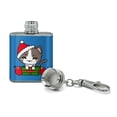 thumbnail image 2 of Merry Christmas Cute Kawaii Cat Kitten Stainless Steel 1oz Mini Flask Key Chain, 2 of 3