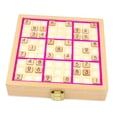 thumbnail image 3 of Juego de mesa de Sudoku, tablero de juego de Sudoku de madera con fichas numéricas, juguete educativo, juego de rompecabezas, juguete para edades de 7 Rosa, 3 of 8