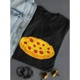 thumbnail image 3 of Pizza Women Black T-Shirt, Female XX-Large, 3 of 4