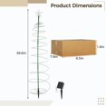 thumbnail image 4 of 2-Pack Solar-Powered Christmas Tree Lights, Solar Metal Christmas Tree Decors, Solar Spiral Christmas Tree LED Lights, for Christmas Outdoor Decor, 4 of 6