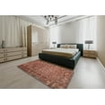 thumbnail image 5 of Ahgly Company Machine Washable Indoor Square Contemporary Sunrise Orange Area Rugs, 3' Square, 5 of 7