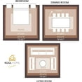 thumbnail image 2 of KOOL HOME Modern Area Rug Gold Premier Collection Indoor Rectangular Area Rug Contemporary Style&nbsp;Rugs for Bedroom, Living Room, Floor Covering (CO178FA), 2 of 7