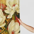 thumbnail image 3 of RUIYC Flowers Floral Prints Brown Pictures Waterproof Shower Curtain Multiple Sizes Home Bathroom Decoration White, 3 of 7