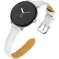 thumbnail image 1 of KOMI Leather Band Compatible for Google Pixel Watch Band Replacement Strap Breathable Bracelet Band for Google Pixel Watch Accessories White, 1 of 5