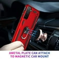 thumbnail image 6 of Samsung Galaxy S21+ 5G Case, Dteck Hybrid Rugged Shockproof Case with 360 Degree Rotation Ring Holder Finger Kickstand for Samsung Galaxy S21+ / S21 Plus,Red, 6 of 8